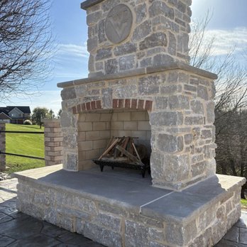 Custom Masonry Solutions - Outside fireplace - Masonry/Concrete Near Me - Asheville, North Carolina