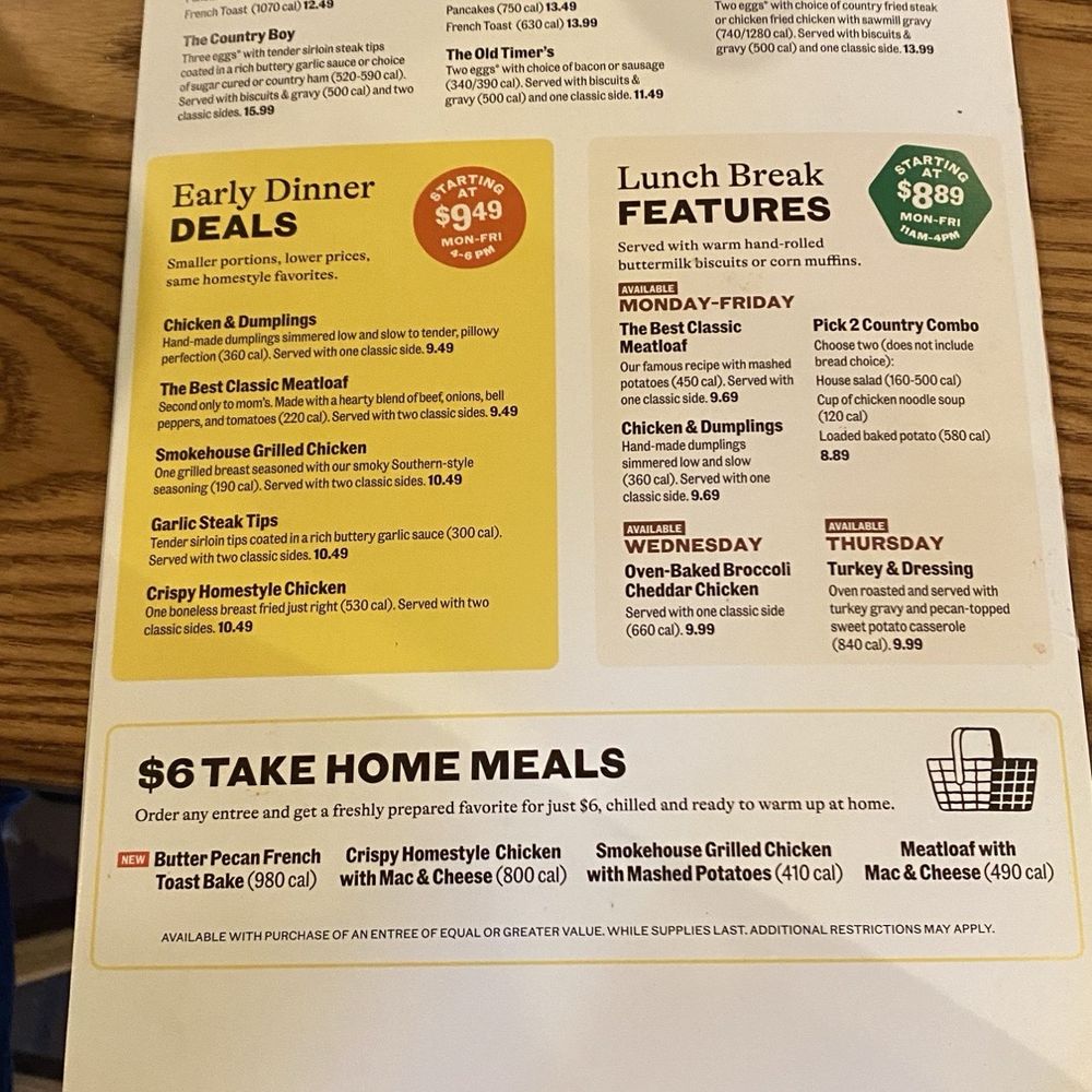 Cracker Barrel Old Country Store - Menu - American Near Me - Mount Arlington, New Jersey