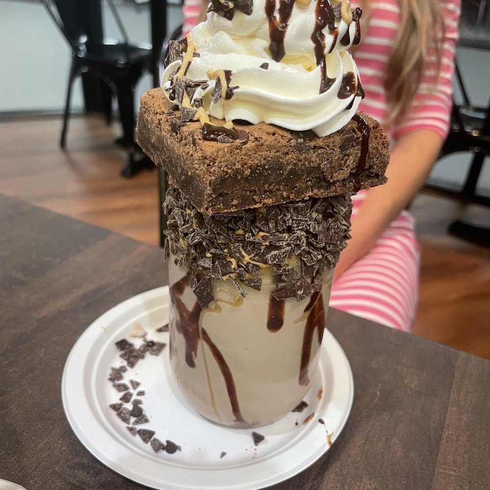 The Yard Milkshake Bar - Peanut Butter brownie milkshake - Ice Cream & Frozen Yogurt Near Me - St. Petersburg, Florida The Yard Milkshake Bar - Peanut Butter brownie milkshake - Ice Cream & Frozen Yogurt Near Me - St. Petersburg, Florida