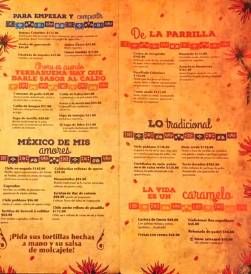 Menu photo 4 Los Colorines Tepoztlán, MOR Menu photo 4 Los Colorines Tepoztlán, MOR