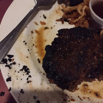 Galena Steak House - Burnt steak. Although, I did ask for well done - Steakhouses Near Me - Dixon, Illinois