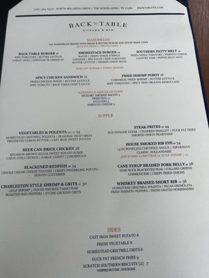 Menu photo 7 Back Table Kitchen & Bar The Woodlands, TX