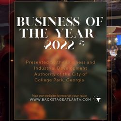 Backstage Atlanta - Backstage Atlanta wins 2022 Business of the Year for the city of College Park