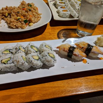 Aha Sushi - Aavacado roll, hibachi rice, and octopus nigiri - Sushi Bars Near Me - Lawrenceville, Georgia