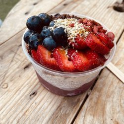 Just Bee Acai - Bee Merry with all 4 bases....so yummy!!