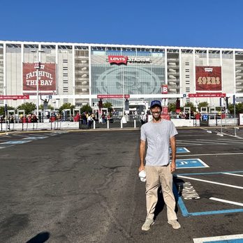 Levi's Stadium - Outside entrance to Levi's Stadium. - Stadiums & Arenas Near Me - Santa Clara, California