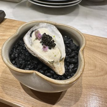 OmG Omakase by Gino - Oyster kushi with caviar and green chile - Sushi Bars Near Me - Santa Ana, California