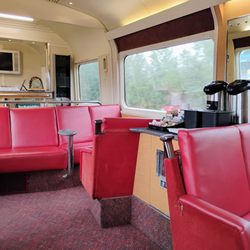 VIA Rail - The lounge car aboard The Ocean train