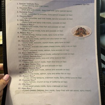 OMG Sushi - the menu for omg sushi diner - Sushi Bars Near Me - Newport News, Virginia OMG Sushi - the menu for omg sushi diner - Sushi Bars Near Me - Newport News, Virginia