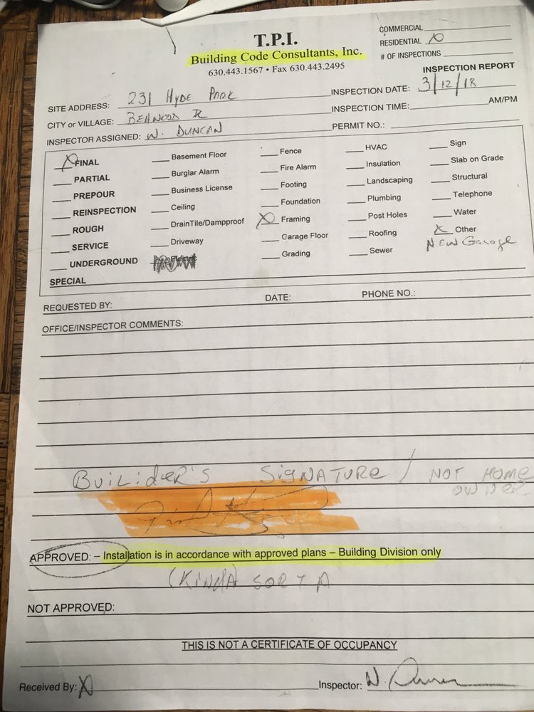 Slide of T P I Building Code Consultants