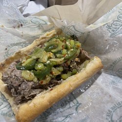Beef with their hot giardiniera