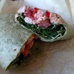 Aim High Fitness Cafe - Chicken and hummus wrap
