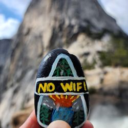 Nevada Falls - Found this! It's true. No reception whatsoever. Put that tech away and enjoy nature :)
