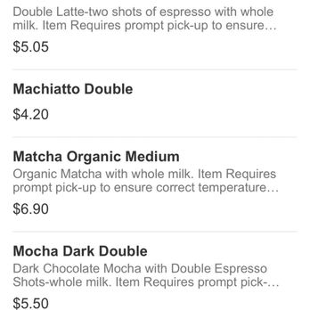 The Daily Grind - Online order menu, it's in ABC order and no Mexican coffee. - Coffee & Tea Near Me - Santa Barbara, California The Daily Grind - Online order menu, it's in ABC order and no Mexican coffee. - Coffee & Tea Near Me - Santa Barbara, California