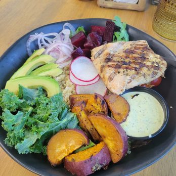 Cafe Sunfish - Bowl with salmon - Breakfast & Brunch Near Me - Carlsbad, California Cafe Sunfish - Bowl with salmon - Breakfast & Brunch Near Me - Carlsbad, California
