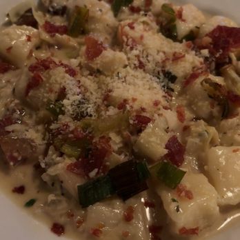 Osteria LuCa - Potato Gnocchi and Crispy Prosciutto - Pizza Near Me - Charlotte, North Carolina Osteria LuCa - Potato Gnocchi and Crispy Prosciutto - Pizza Near Me - Charlotte, North Carolina