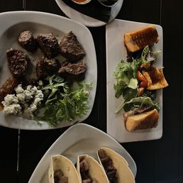 Teriyaki Glazed Salmon Filet Mignon Bites Clyde Cooper's BBQ Brisket Tacos Teriyaki Glazed Salmon Filet Mignon Bites Clyde Cooper's BBQ Brisket Tacos