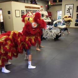 Eastern Ways Martial Arts - Hands on Lion Dancing for the party guests.