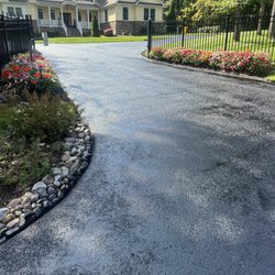Dustin's Driveways - First coat of driveway sealer