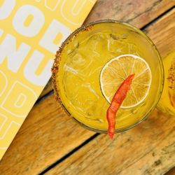 Spicy passion fruit marg