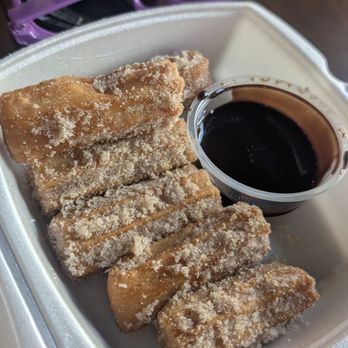 Fuego Cravings - Churros with chocolate dipping sauce - Mexican Near Me - Buena Park, California
