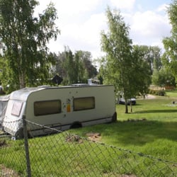 Campingplatz - Der Platz von der See her