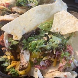 Their so called kicker chicken wrap.