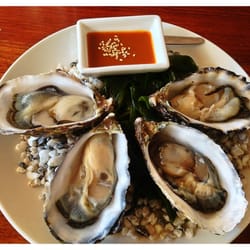 Streaky Bay Oysters with miso dressing