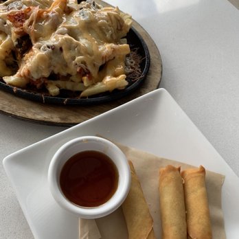 Hungry Belly - Kimchi fries and Veggie Egg Roll - Japanese Near Me - Dallas, Texas