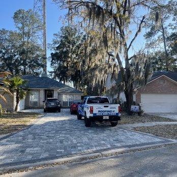 Roofing Pros USA - David and his crew just finished the roof on the left while materials are just delivered to roof on the right which just got APPROVED also. - Roofing Near Me - Jacksonville, Florida