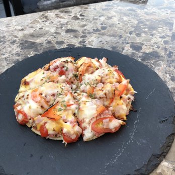 A+ Roof Bar - Pizza with crabmeat, peppers, cheese and some other toppings - Lounges Near Me - Flushing, New York