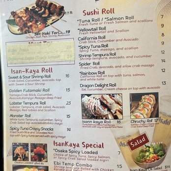 Isankaya - Menu as of 04/2025 - Thai Near Me - Norcross, Georgia