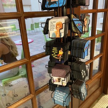 Sloan's - Mizner Park - a display of purses - Ice Cream & Frozen Yogurt Near Me - Boca Raton, Florida Sloan's - Mizner Park - a display of purses - Ice Cream & Frozen Yogurt Near Me - Boca Raton, Florida