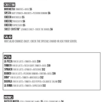 Dozzino - menu as of 7.14.11 - Pizza Near Me - Hoboken, New Jersey Dozzino - menu as of 7.14.11 - Pizza Near Me - Hoboken, New Jersey