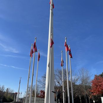 Bicentennial Capitol Mall State Park - Grouping of Tennessee state flags. - Parks Near Me - Nashville, Tennessee