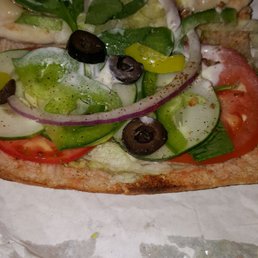 I wonder if they count the pieces of vegetable when making my sandwich.  It sure is sparse.