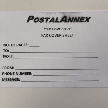 PostalAnnex+ - We provide fax services. We provide a cover sheet and a confirmation when the tax went through successful. - Shipping Centers Near Me - La Verne, California