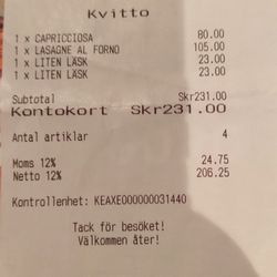 Strandbaren - Die Rechnung.