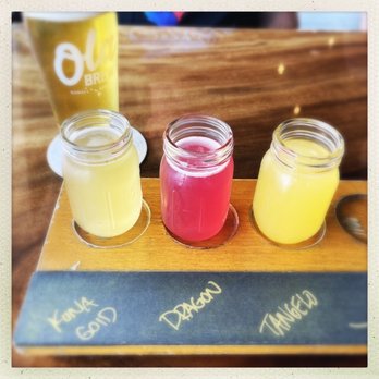 Ola Brew - Hilo - Flight of ciders. - Brewpubs Near Me - Hilo, Hawaii Ola Brew - Hilo - Flight of ciders. - Brewpubs Near Me - Hilo, Hawaii