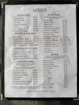 Menu photo 2 Big Man's Cafe Ocala, FL