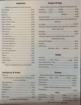 Menu photo 3 Buffalo Bill's Bar & Grill Oakley, KS Menu photo 3 Buffalo Bill's Bar & Grill Oakley, KS