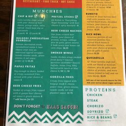 Menu side 1