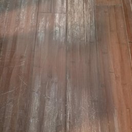 cracks and water damage. peeling finish