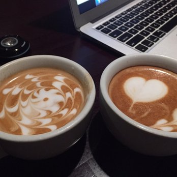 Cafe Scent - Drinking latte while working on homework. - Coffee & Tea Near Me - Los Angeles, California