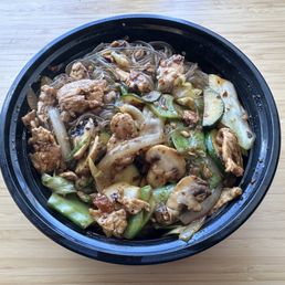 Amazingly delicious chicken, gluten-free glass noodle & vegetable bowl $15 Amazingly delicious chicken, gluten-free glass noodle & vegetable bowl $15