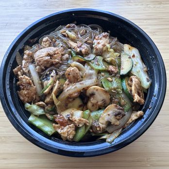 Wok the Line - Amazingly delicious chicken, gluten-free glass noodle & vegetable bowl $15 - Chinese Near Me - Pleasant Grove, Utah Wok the Line - Amazingly delicious chicken, gluten-free glass noodle & vegetable bowl $15 - Chinese Near Me - Pleasant Grove, Utah
