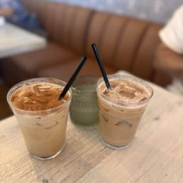 Cinnamon Bun Latte & Pumpkin Pie Cold Foam Iced Coffee Cinnamon Bun Latte & Pumpkin Pie Cold Foam Iced Coffee