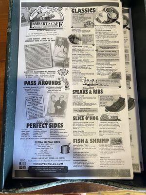 Menu photo 4 Lambert's Cafe - Ozark Ozark, MO