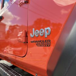 Two Hands Car Detailing - Exterior Deluxe on Orange Jeep Wrangler