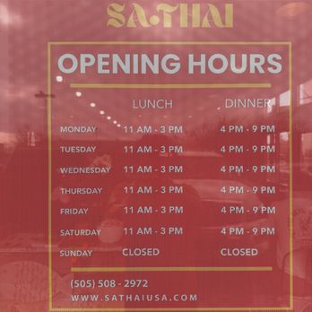 Sa Thai - Hours - Salad Near Me - Albuquerque, New Mexico